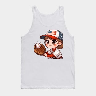 A Whimsical Tribute to American Culture in Cartoon Style T-Shirt Tank Top